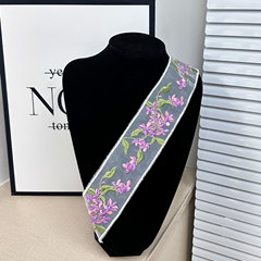 彩色民族風網紗刺繡織帶花邊diy新中式蕾絲手工輔料