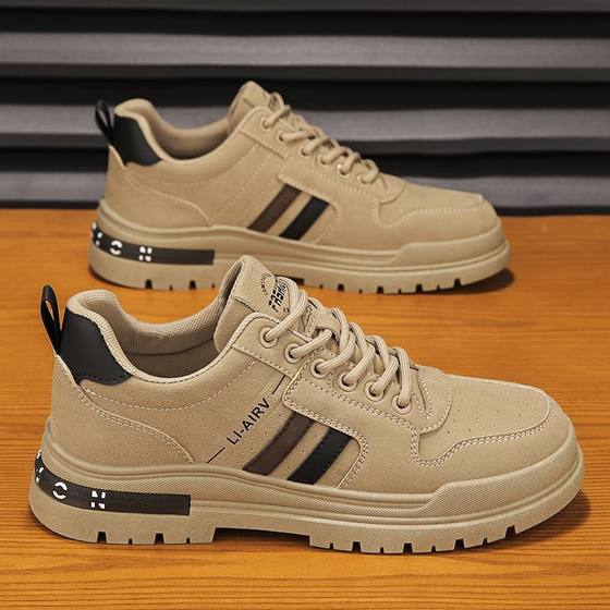 Men's Shoes 2025 New Spring Construction Site Work Leisure Labor Protection Board Shoes Work Non-slip Wear-resistant Shoes for Men