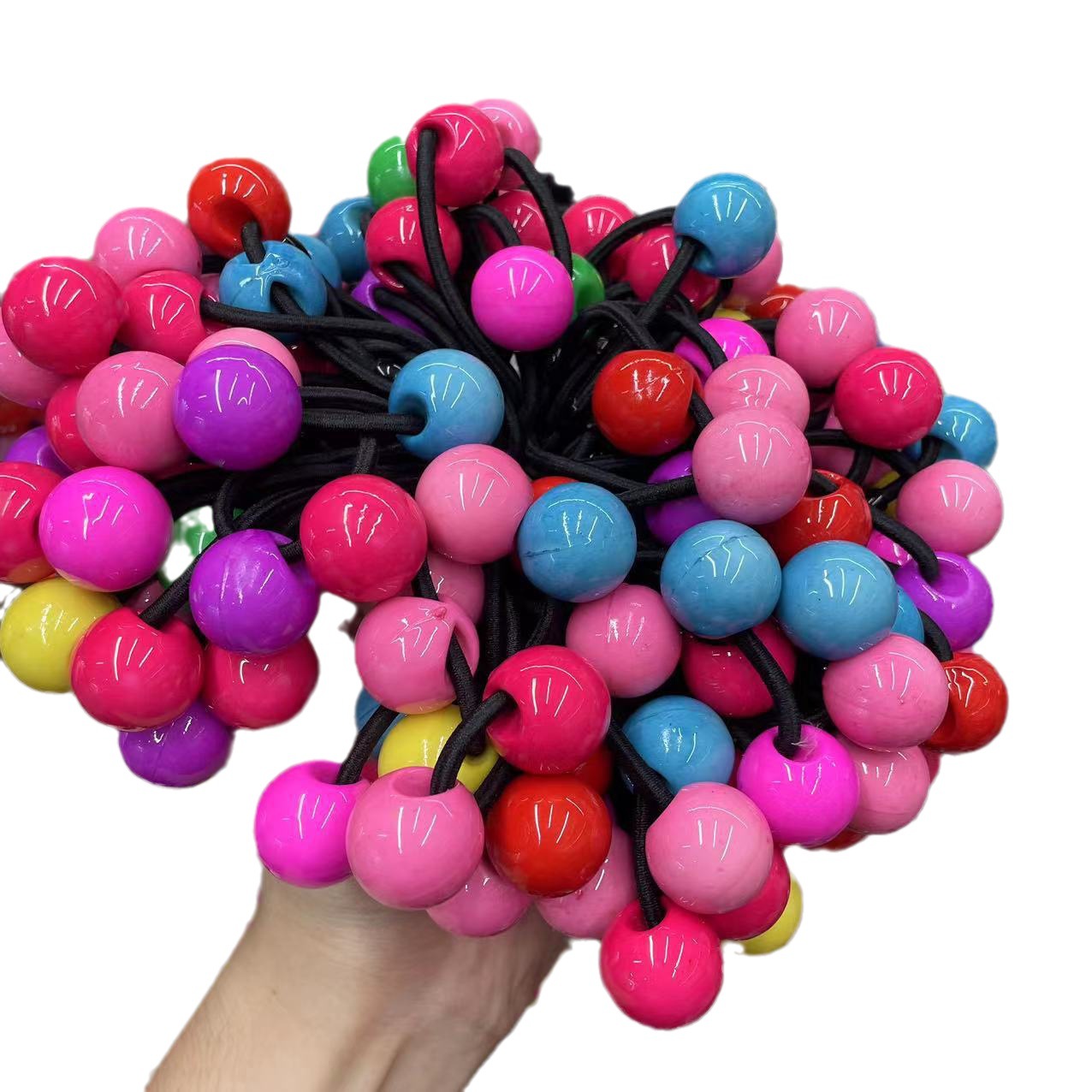 Yiwu venta al por mayor cuerda de pelo de doble cabeza para niños cuerda de pelo negro Yiwu agente de compra