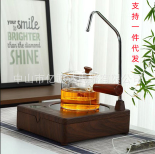 Household automatic water-feeding tea cooker pumping electric ceramic stove tea stove Mini small desktop tea stove mute induction cooker