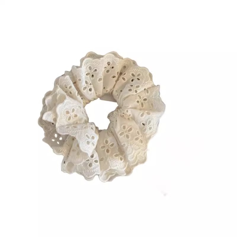 Zhao Lusi mismo estilo encaje intestino grueso banda para el cabello banda de goma de primavera cuerda para el cabello francés accesorios para el cabello accesorios para el tocado