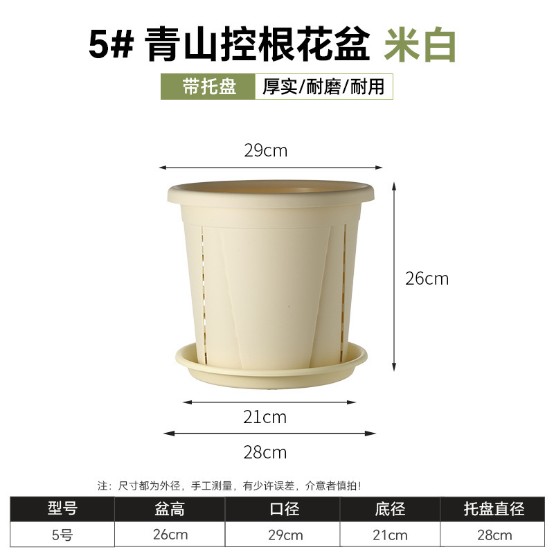 [no. 5] root control beige, diameter 29cm, height 26cm / With three-dimensional tray