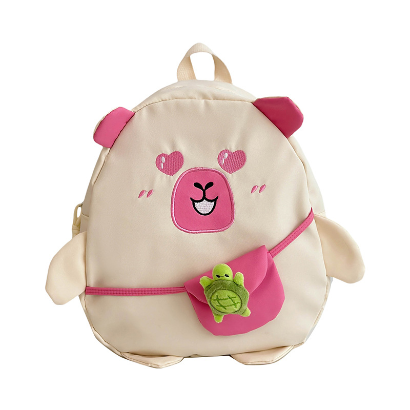 Hombres y niñas en línea, mochilas Kapibara, mochilas para niños de gran capacidad, mochilas para niños de dibujos animados lindas
