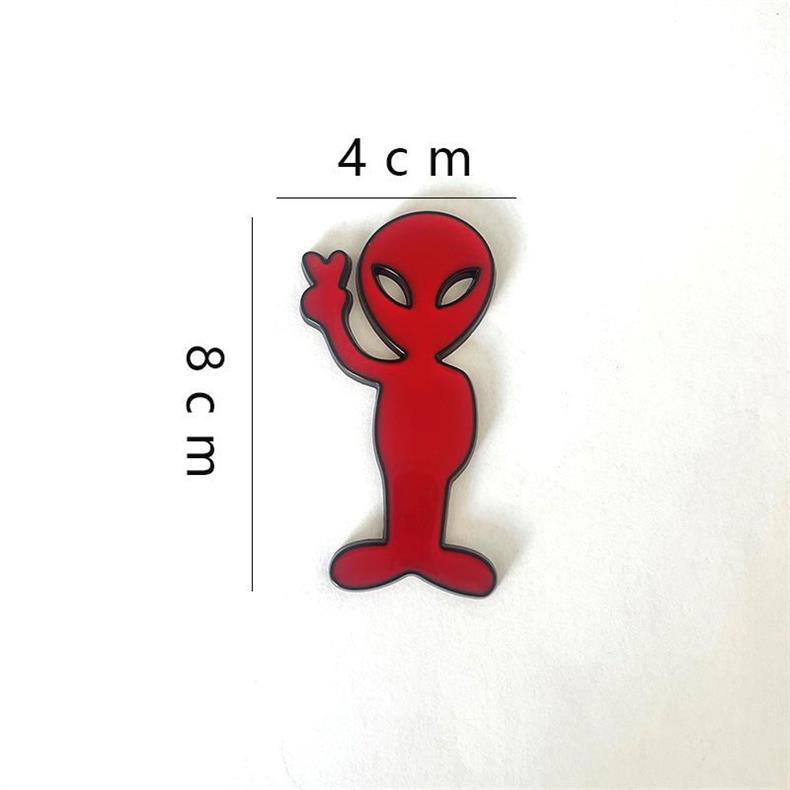 Creative Metal Car Sticker - Domineering Alien Car Emblem - Personalized Modified Alien Car Body Sticker