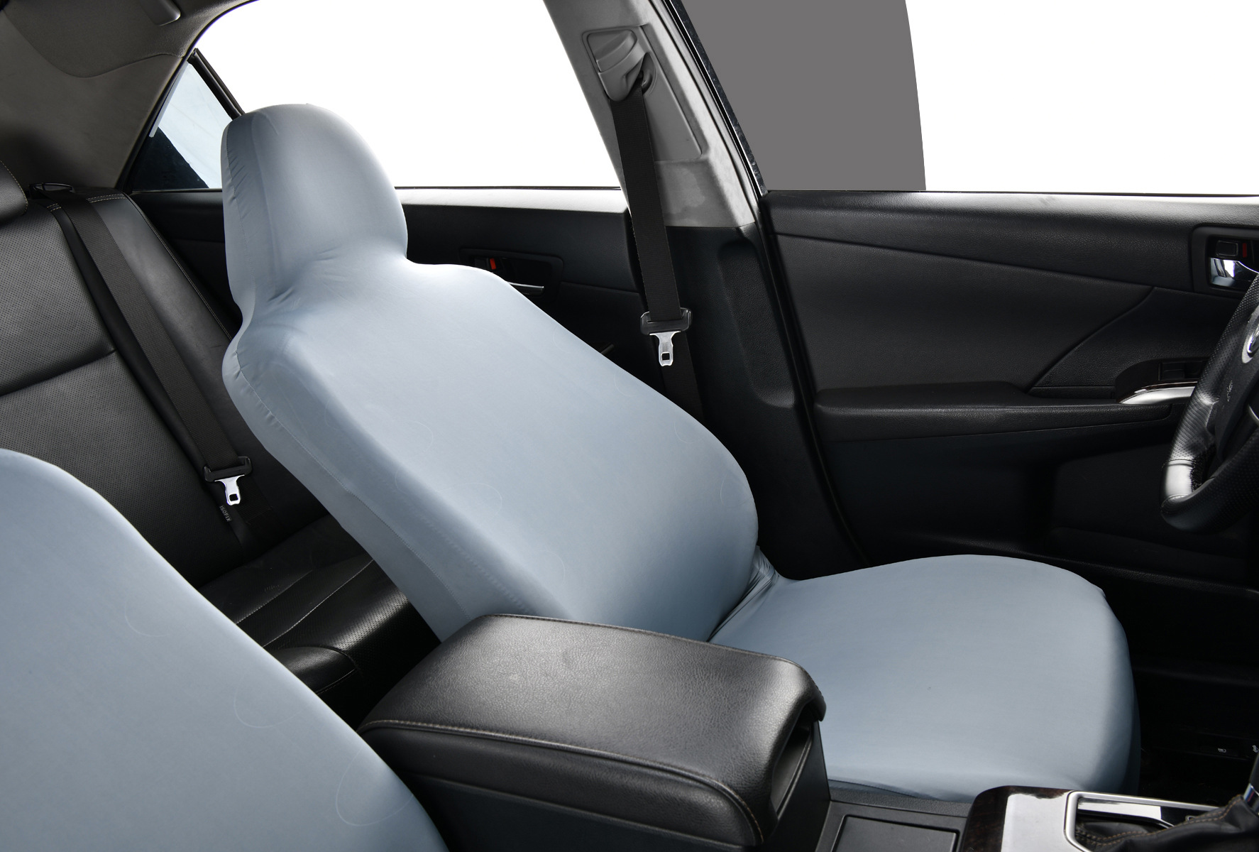 Ice Silk Elastic Non-Slip Car Seat Cover, Cooling B-Style Front Seat Single Universal Type Dustproof Car Seat Cover