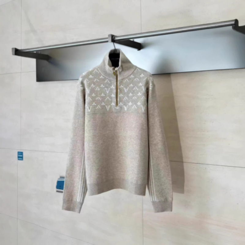 26 High-Quality Non-Market Goods New Autumn and Winter Half-Zip Ribbed Wool Pullover Sweater Jacquard Unisex Style 26 High-Quality Non-Market Goods New Autumn and Winter Half-Zip Ribbed Wool Pullover Sweater Jacquard Unisex Style