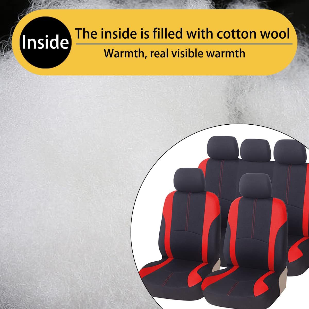Universal Car Seat Cover for Mexico, South America, and North America with Cross-Border Vertical Stripes and Waistline, Four-Season Model Seat Cover Temu