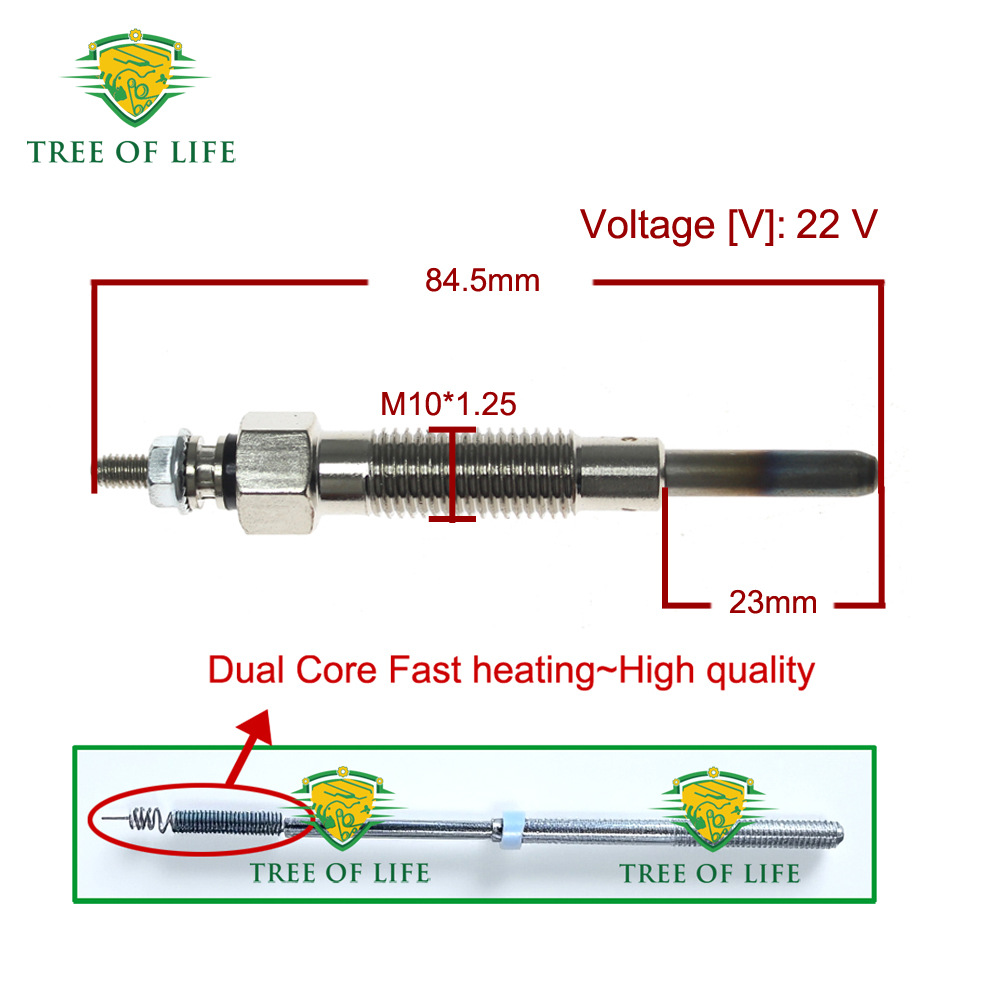 34466-31301,34466-31302,3446631301 is suitable for Mitsubishi 22V preheating plugs