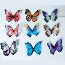 精致复古小清新超仙滴胶金箔蝴蝶仿真高级感亚克力立体透明蝴蝶
