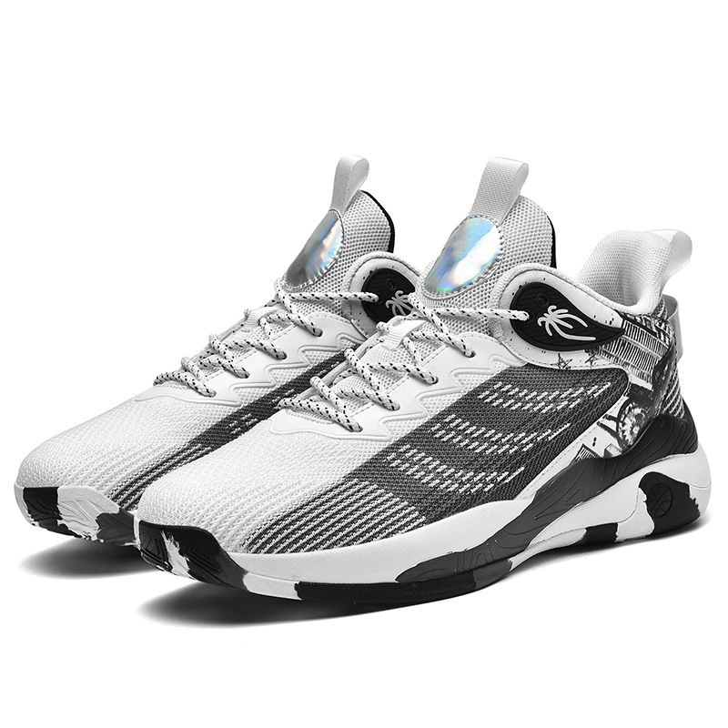 Non-slip basketball shoes, wear-resistant high sports shoes, shock-absorbing footwear, plus size