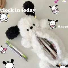 かわいいins風パチャぬいぐるみ立体筆袋学生漫画文房具デスクトップ超大容量収納袋