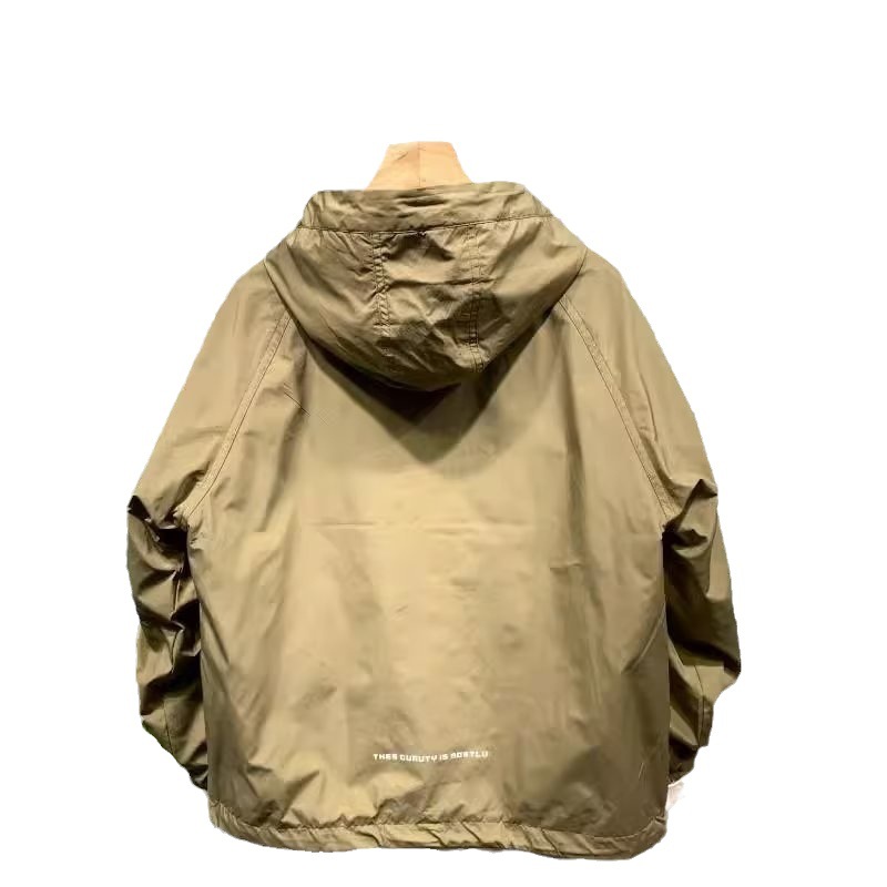 1 Herren-Frühlingsjacke mit großen Taschen, Kapuzenjacke mit Reißverschluss, lässiger, lockerer Pullovermantel, trendig_voghion.com