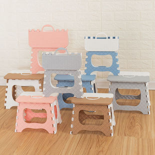 Thickened Folding Stool Chair Folding Chair Lightweight Small Stool for Postgraduate Entrance Examination Thickened Plastic Stool Portable Multi-use Durable