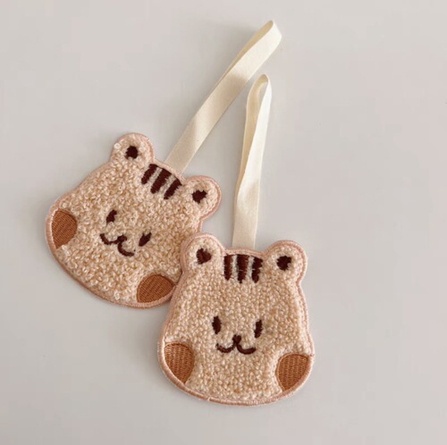 Korean cute baby name pendant, cartoon bunny decorative pendant, children's school bag anti-lost name tag