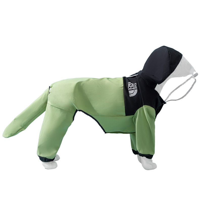 Costura simple y de moda, impermeable para perros grandes, golden retriever Labrador, salida en días de lluvia, productos para mascotas de primavera y verano impermeables