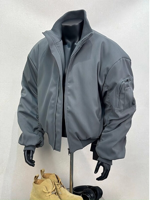 美式哈灵顿夹克男秋秋冬cleanfit短款外套高级感廓形工装棒球服|undefined