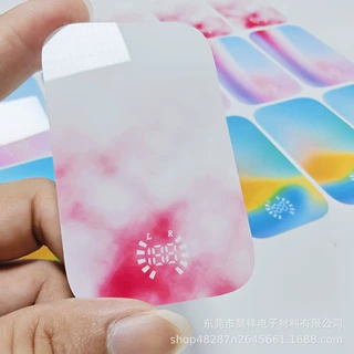 供应充电宝装饰面板UV彩印定制亚克力PC透明视窗镜片PVC触控面贴