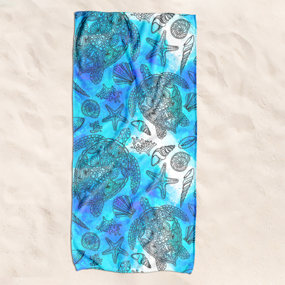 Toallas de playa transfronterizas para nadar toallas de baño de playa baño acondicionamiento físico para hombres y mujeres toallas de secado rápido convenientes