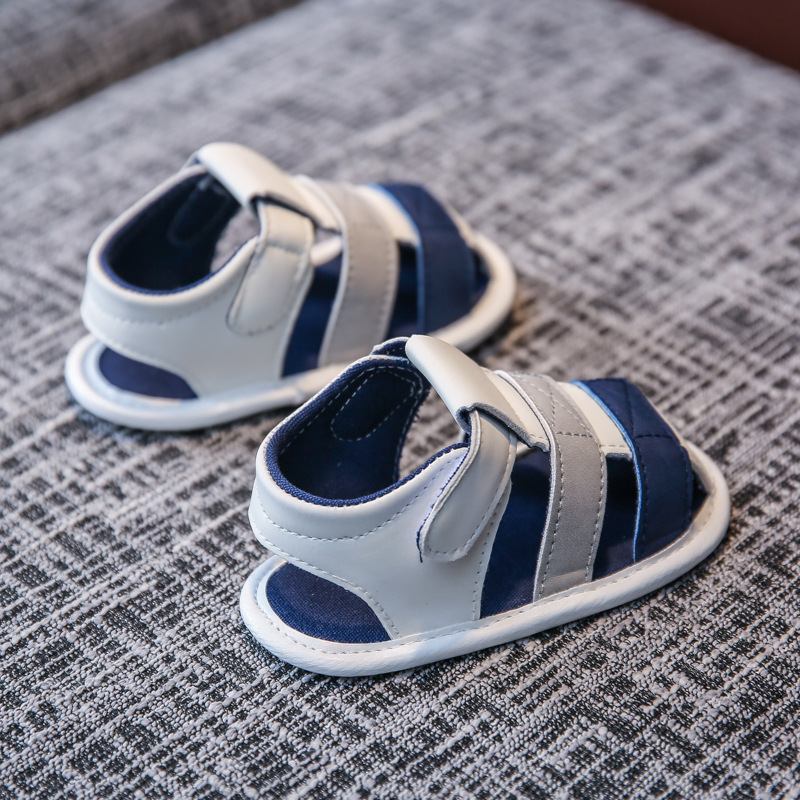 Kid's Sports Stripe Round Toe Sandals display picture 3