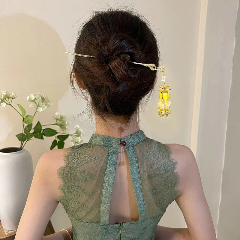 Día también super brillante linterna regalos del Medio Otoño Jardín de viajes de alto nivel sensorio clip de cabello para niños estilo antiguo clip de cabello