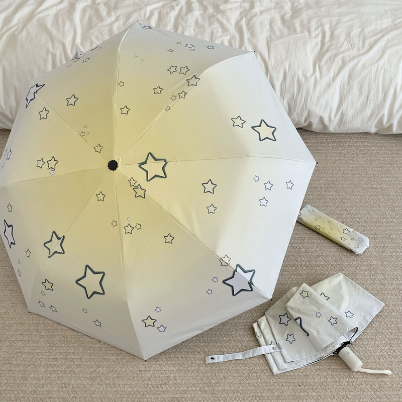 Umbrella Fully Automatic High-End Sunny or Rainy Parasol Vinyl Cartoon Sunscreen Uv Folding Sun Umbrella for Students Umbrella Fully Automatic High-End Sunny or Rainy Parasol Vinyl Cartoon Sunscreen Uv Folding Sun Umbrella for Students