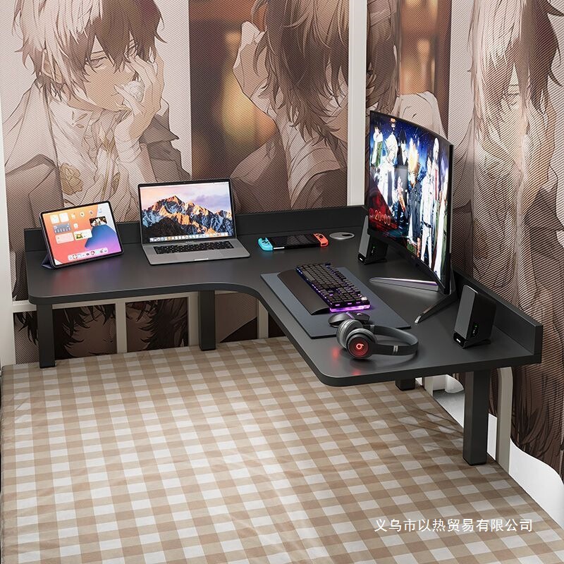 Bed Corner Desk Desktop Office Desk Dormitory Bunk Bed Lazy Computer Desk Home L-Shaped Bed Desk Upper Bunk