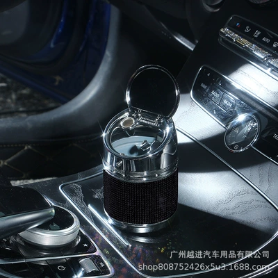 Multifunctional Car Interior Decoration – Car ashtray - diamond-ashtray-black-diamond