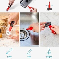 国境を越えた新製品セルフ-Sharpening Cleaning screr 2 in 1クリーニングスクレーパーツール