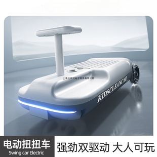 Children's Electric Twist Car, Adults Can Sit on Baby Niuniu Car, Charging Rocking Car, Mopping Toy Car, Others