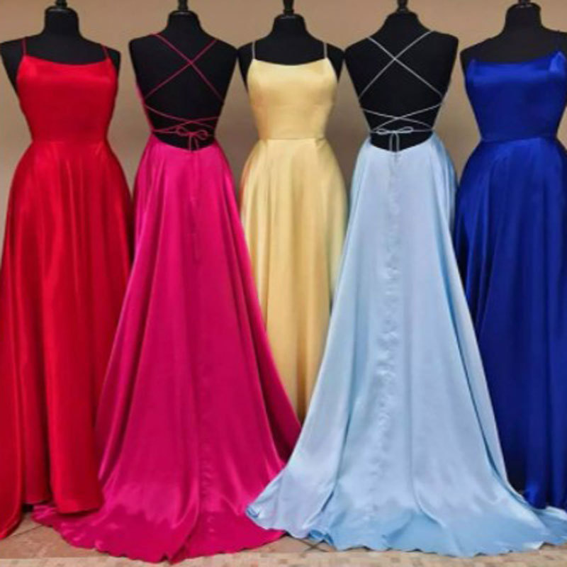 El comercio exterior de Europa y América Amazon AliExpress deseo nuevo sexy backless vestido de noche boda banquete vestido soporte personalización