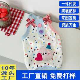 宠物小狗狗衣服夏季薄款公主风波点背心泰迪比熊博美小型幼犬服装
