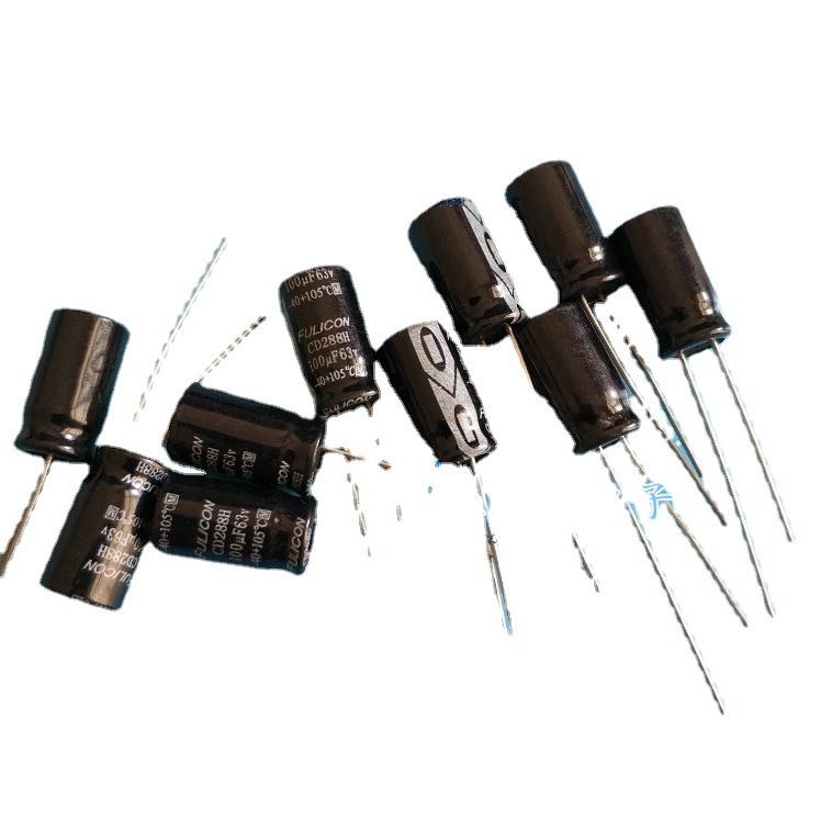 63V100UF 100UF63V全新原装适配电源专用高频铝电解电容8*16 8*12
