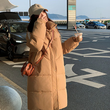 面包服中长款棉衣棉服女冬新款过膝学生宽松大码加厚棉袄外套