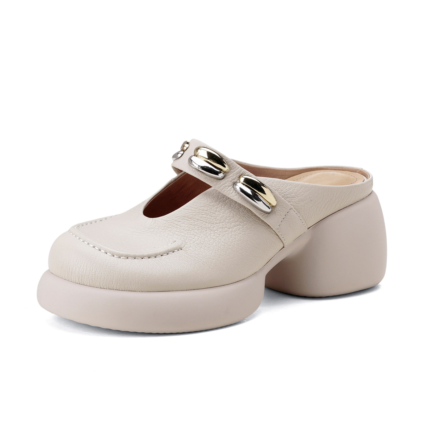 Dép sandal cao gót nữ mũi kín gót hở đế dày 7 cm — đen chi tiết 17