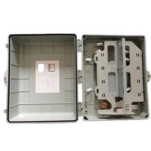 One-Point 48 Fiber Optic Cable Splitter Box Jiangsu Telecom Model 48-Core Plastic Splitter Box Bracket Type Fiber Optic Fusion Box