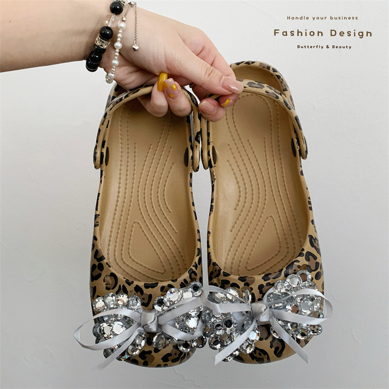 Eva Closed-Toe Slippers for Summer, Stylish Soft-Soled Non-Slip Beach Mary Jane Ballet Clogs for Women