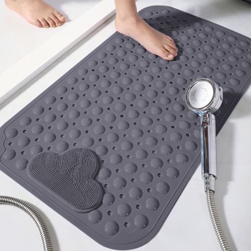 Bathroom anti-slip mat, shower room, bathroom bath mat, children's anti-fall foot mat, environmentally friendly TPE massage floor mat