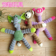 亞馬遜狗狗毛絨玩具 耐咬磨牙發聲玩具 棉繩寵物玩具潔牙狗狗玩具