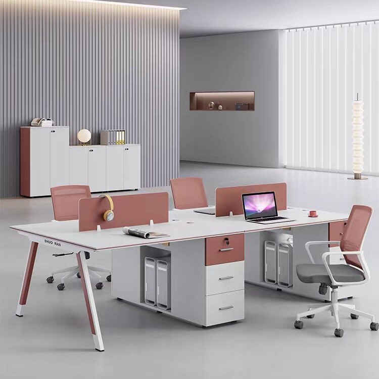 Zhen Selected Staff Office Desk and Chair Combination Simple Modern Screen Computer Desk 2/4/68 Staff Desk Office Station Zhen Selected Staff Office Desk and Chair Combination Simple Modern Screen Computer Desk 2/4/68 Staff Desk Office Station