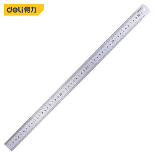 Deli Stainless Steel Ruler Metric Scale Drawing Steel Ruler 50cm Dl8050