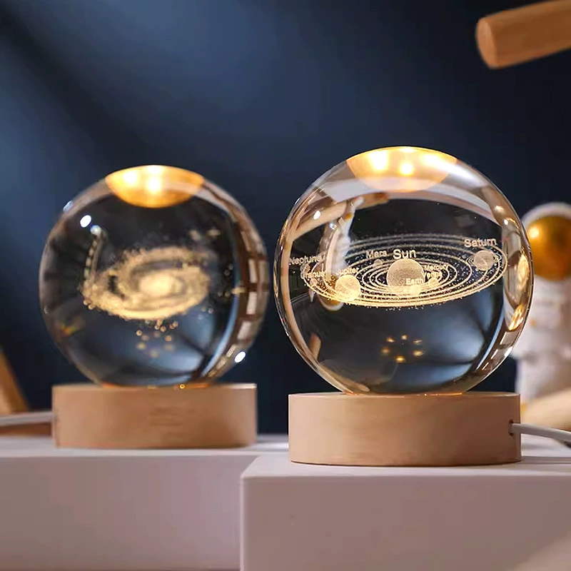 Хрустальный шар Звездный шар Настольный стол маленький ночной свет теплый свет USB прямая дельфин Подарки светящиеся креативные украшения
