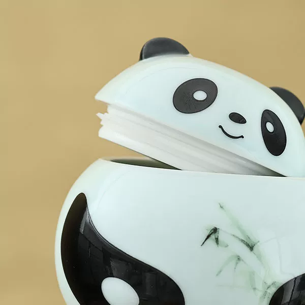 [国风陶瓷熊猫茶叶罐可爱潮流密封罐防潮储存罐创意个性茶仓摆件]
