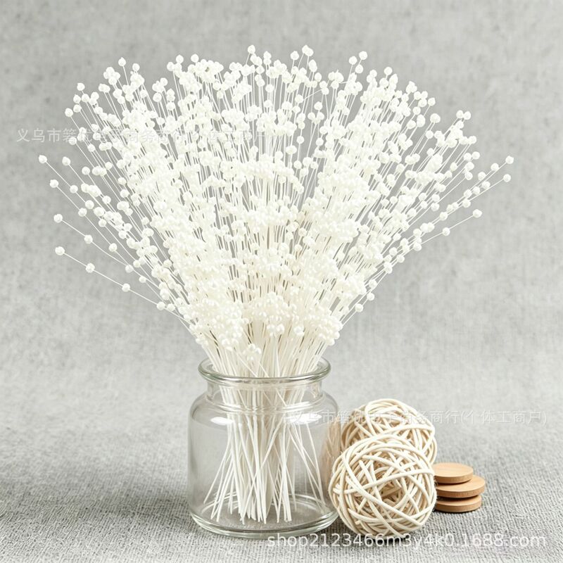 4mm Beaded Pearl Flower bouquet Home Floriculture Aromatherapy Ornaments Wedding Decoration Bridal Holding Flower Christmas Decoration 4mm Beaded Pearl Flower bouquet Home Floriculture Aromatherapy Ornaments Wedding Decoration Bridal Holding Flower Christmas Decoration
