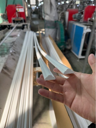 纯白PS发泡装饰线条全新料墙面檐口修饰建材腰线墙裙踢脚线板出口