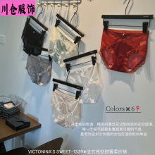 秋冬新品1339#法式纯欲甜奢柔纱裤舒适透气女士中腰三角内裤礼盒