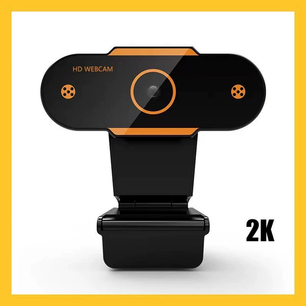 A11-2K Ultra-clear [Orange] Autofocus [Built-in Microphone] Driver-free plug-and-play USB camera