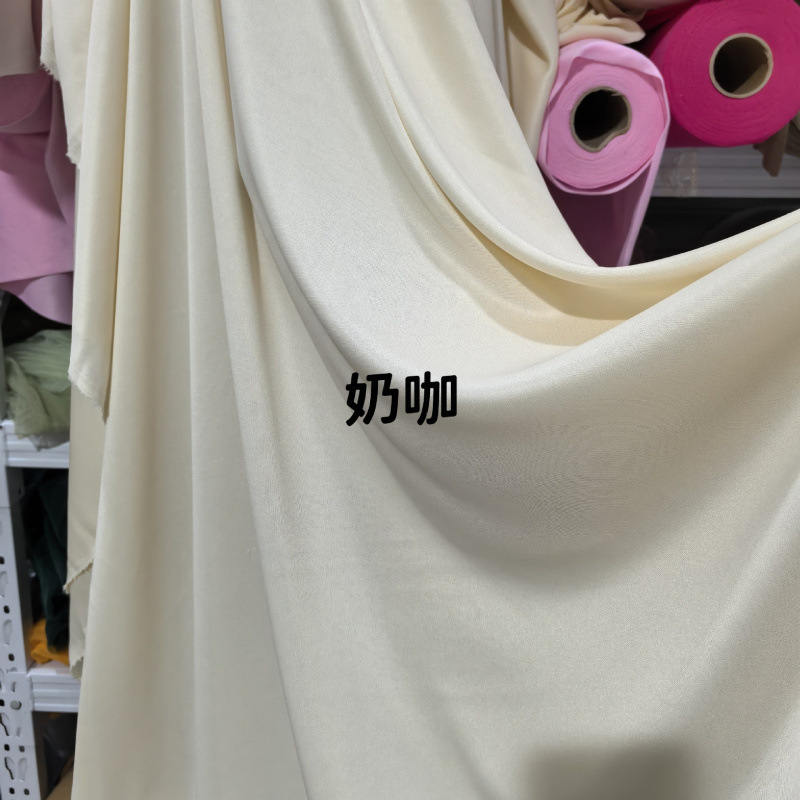 シャンパンミルクシルクウェディングストレッチ生地韓国クリームスタイル天井吊り布ウェディングガーゼ背景布装飾カーテン|undefined