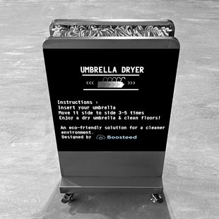 Wet Umbrella Water Remover, Shopping Mall Hotel Rain Water Wiper Drying 304 Stainless Steel Microfiber Absorbent Blanket