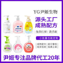 洗手液定制温和爽肤清洁抑菌洗手液家用便携式儿童洗手液贴牌加工