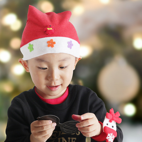 New luminous children's Christmas hat Party decoration Christmas hat Christmas gift Ordinary Christmas hat wholesale
